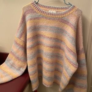 Pastel Multi-colored sweater from Clad&Cloth, gently used